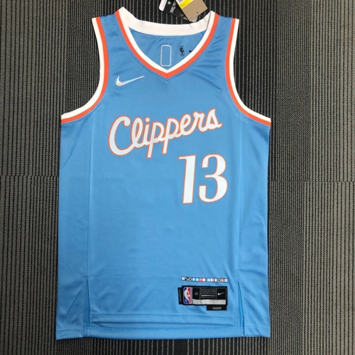 2022 City Version Los Angeles Clippers Blue #13 Jersey-311