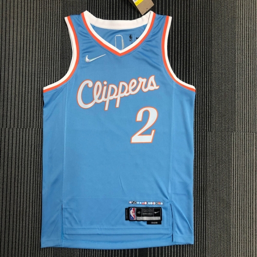 2022 City Version Los Angeles Clippers Blue #2 Jersey-311