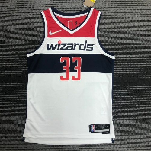 75th Anniversary Washington Wizards White #33 NBA Jersey-311