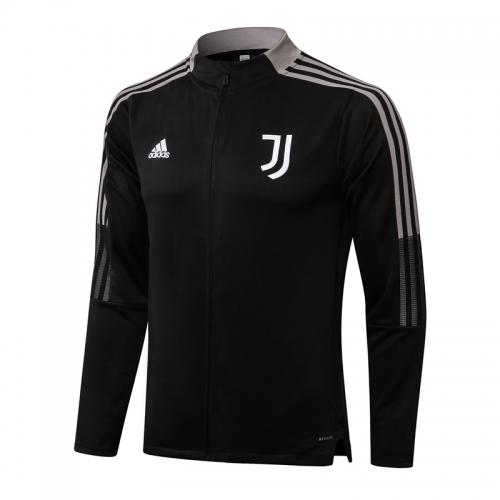 2021-22 Juventus FC Black Thailand Soccer Jacket Top-815