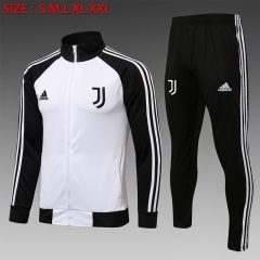 2021-22 Juventus FC White & Black Thailand Soccer Jacket Uniform-815