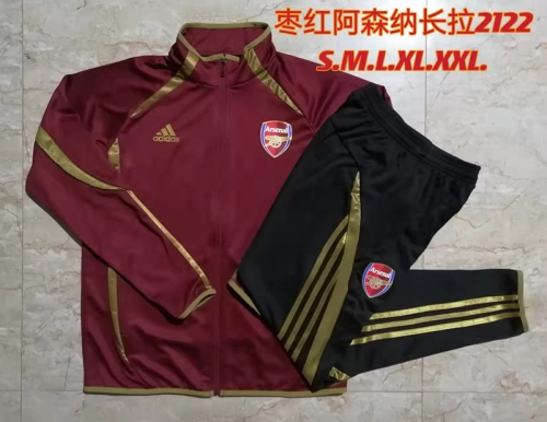 2021-2022 Arsenal maroon Soccer Jacket Uniform-815