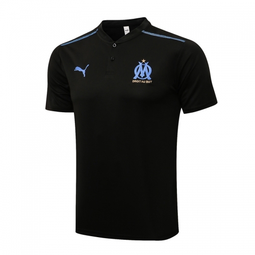 2021/22 Olympique de Marseille Black Thailand Polo Shirts-815