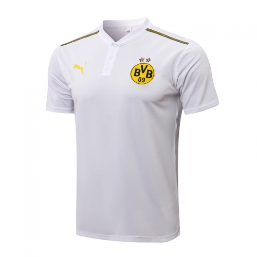 2021-22 Borussia Dortmund White Thailand Polo Shirts-815