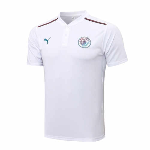 2021-2022 Manchester City White Thailand Polo Shirts-815