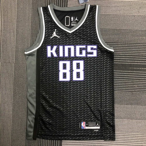 2022 FeiRen Limited Edition NBA Sacramentos Kings Black & Gray #88 Jersey-311