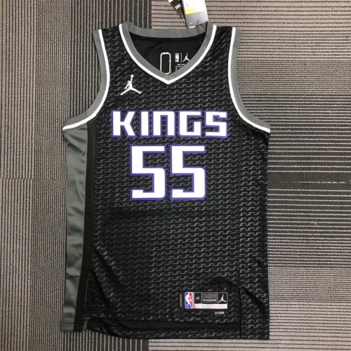 2022 FeiRen Limited Edition NBA Sacramentos Kings Black & Gray #55 Jersey-311