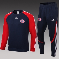 2021-2022 Bayern München Royal Blue Thailand Soccer Tracksuit Uniform-411