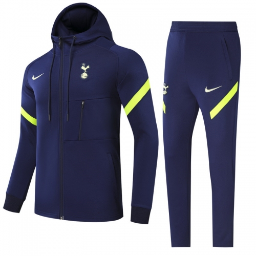 2021/2022 Tottenham Hotspur Cyan Kids/Youth Soccer Jacket Uniform With-GDP