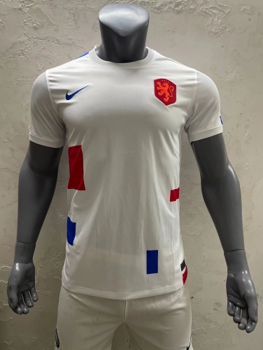 2021-2022 Netherlands Away White Thailand Soccer Jersey AAA-416/320
