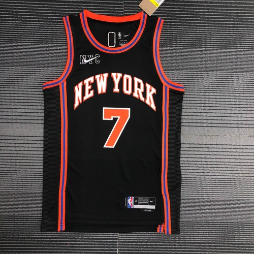 2022 Season New York Kinicks NBA Black #7 Jersey-311