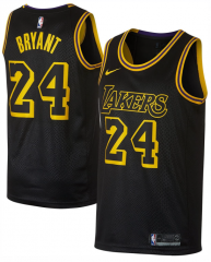 Snake skin Version Los Angeles Lakets Black #24 NBA Jersey