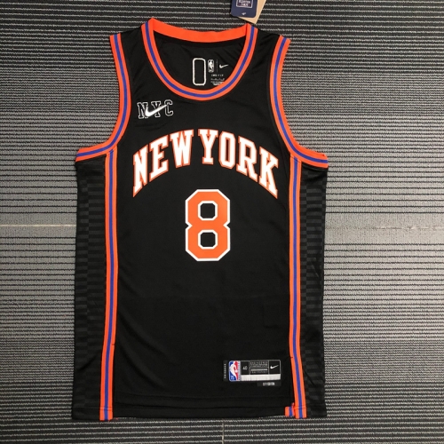 2022 Season New York Kinicks NBA Black #8 Jersey-311