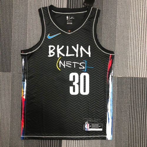 2020-2021 Graffiti Version NBA Brooklyn Nets Black #30 Jersey-311