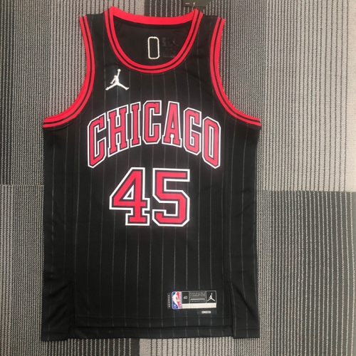 75th Feiren Version Chicago Bull Black #45 Jersey-311