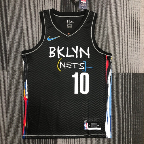 2020-2021 Graffiti Version NBA Brooklyn Nets Black #10 Jersey-311