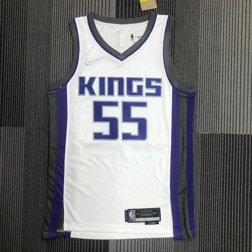 75th Commemorative Edition NBA Sacramentos Kings White #55 Jersey-311