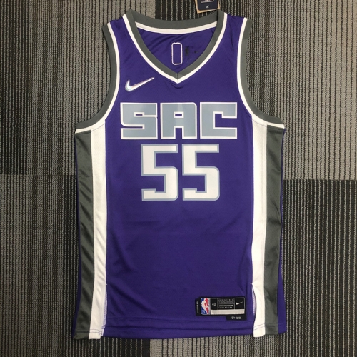 75th Commemorative Edition NBA Sacramentos Kings Purple #55 Jersey-311