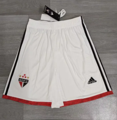 2022-23 São Paulo FC Home White Thailand Soccer Shorts-509