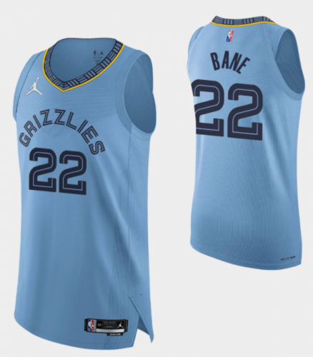 2020-2021 Memphis Grizzlies NBA Blue #22 Jersey