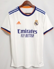 2021-22 Real Madrid Home White Thailand Soccer Jersey AAA-408/407