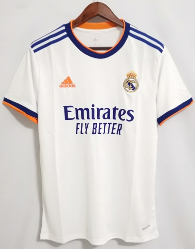 2021-22 Real Madrid Home White Thailand Soccer Jersey AAA-408/407
