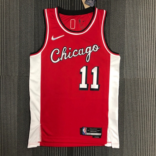 2022 City Version NBA Chicago Bull Red #11 Jersey-311