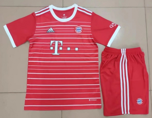 2022-23 Bayern München Home Red Soccer Uniform-315