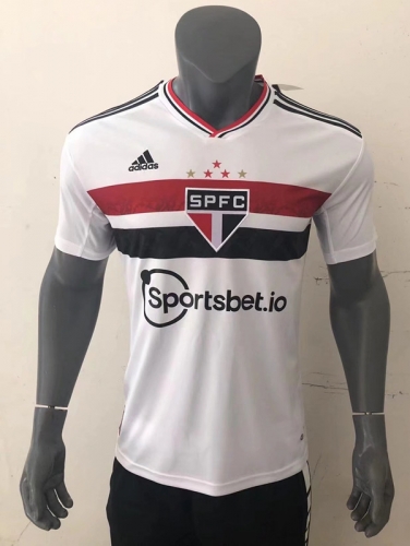 2022-23 São Paulo Home White Thailand Soccer Jersey AAA-416