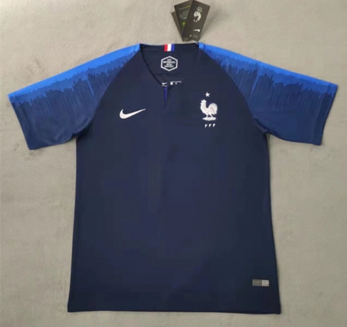 2018 World Cup  France Home Blue Thailand Soccer Jersey AAA-510/301/410