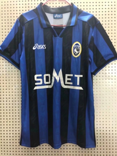 96/97 Retro Version Atalanta BC Black & Blue Thailand Soccer Jersey AAA-811