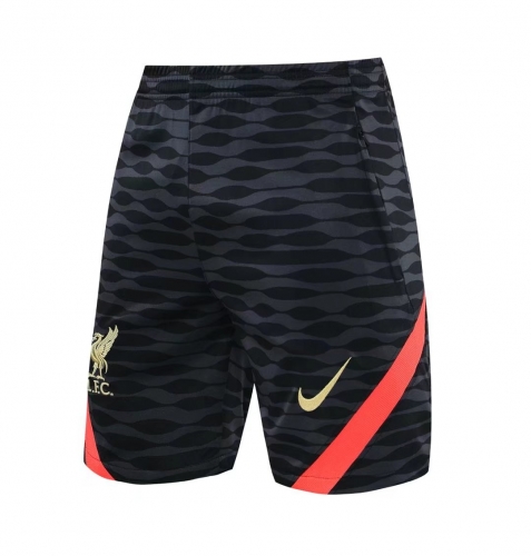 2021-22 Liverpool Black & Gray Thailand Soccer Training Shorts-418