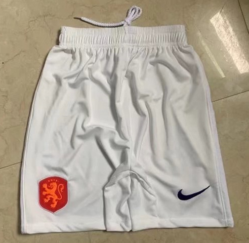 2022-23 Netherlands Home White Thailand Soccer Shorts-509