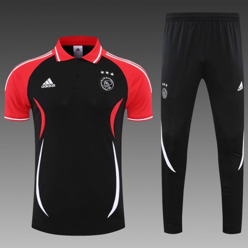 2021/22 Ajax Black & Red Thailand Polo Uniform-PO