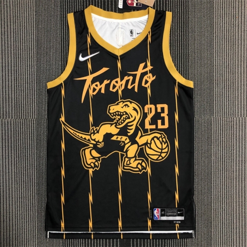 2022 City Version NBA Toronto Raptors  Black #23 Jersey-311