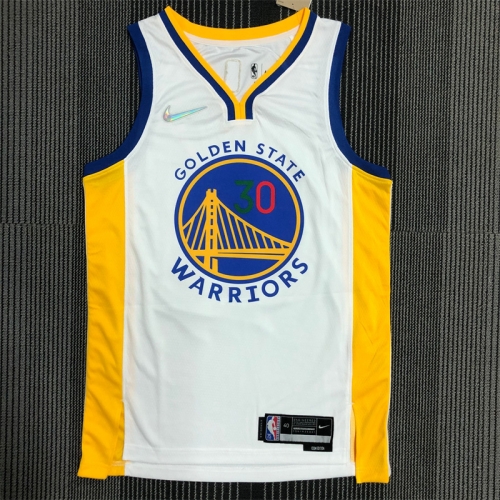 75th Commemorative Edition Golden State Warriors White #30 Jersey-311