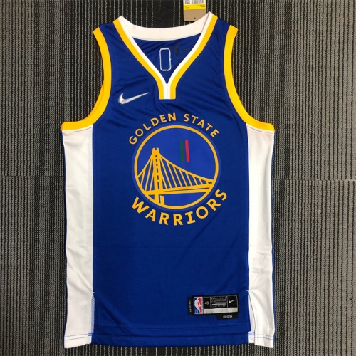 75th Commemorative Golden State Warriors Blue #11 Jersey-311