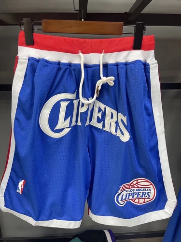 Los Angeles Clippers NBA Blue Shorts-805