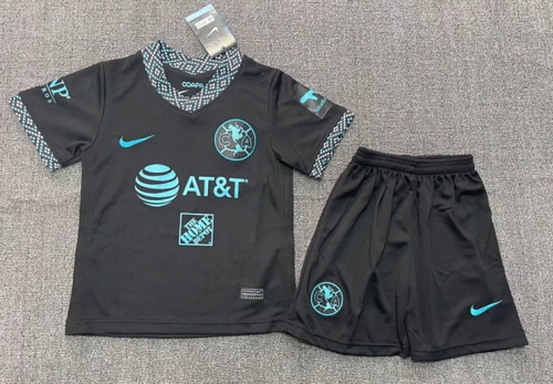 2022-23 Club American 2nd Blue Youth/Kids Soccer Uniform-507