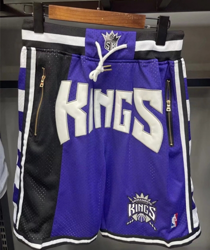 Sacramentos Kings NBA Purple Shorts-805