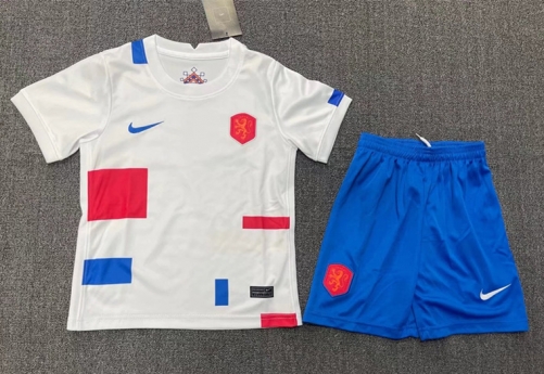 2022-23 Netherlands Home White Youth/Kids Soccer Uniform-507