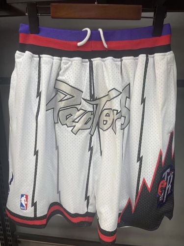 Toronto Raptors NBA White Shorts-805