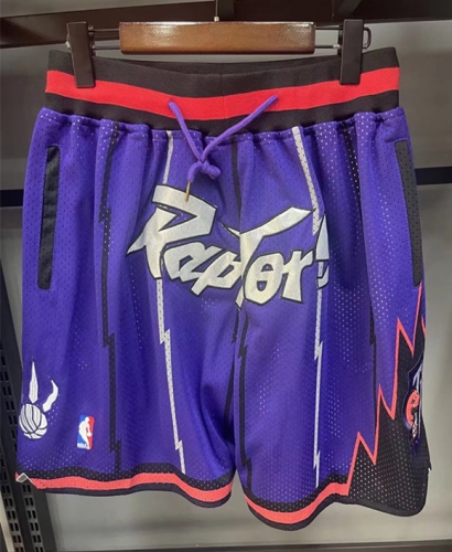 Toronto Raptors NBA Purple Shorts-805