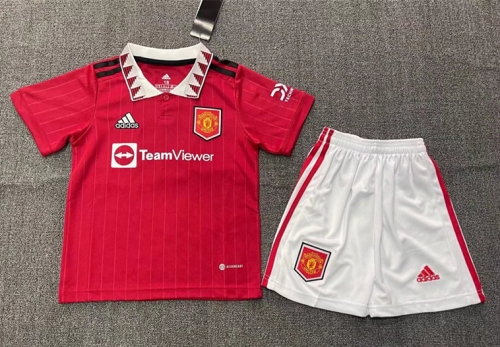 2022-23 Manited United Home Red Youth/kids Soccer Uniform-KS/507