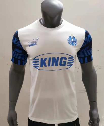 2022-23 Olympique de Marseille White Training Thailand Soccer Jersey-416