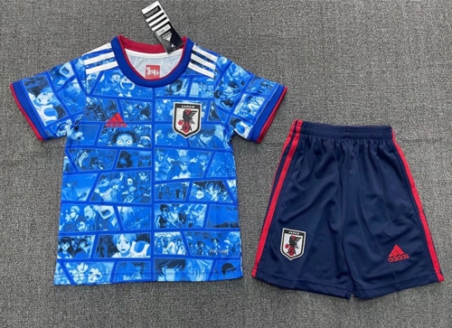 2021-22 Special Version Japan Blue Kid/Youth Soccer Uniform-KS