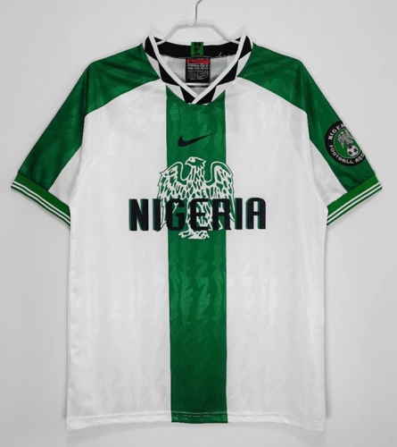 1996-1998 Retro version Away White & Green Thailand Soccer Jersey AAA-710/410