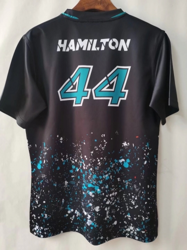 2021-2022 Mercedes Black Formula One Racing Jersey-805