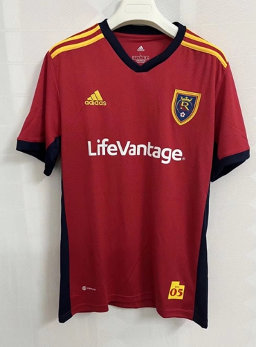 2022-23 Real Salt Lake Red Thailand Soccer Jersey AAA-709