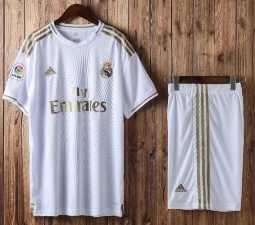 2019-20 Real Madrid Home White Soccer Uniform-302